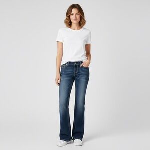 MEK Oaxaca Denim Jeans – Dark Wash | Slim Bootcut | Distressed